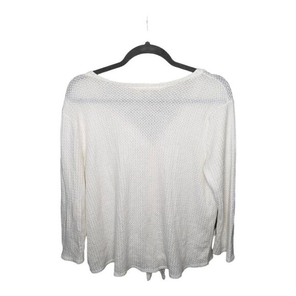 Green Envelope V Neck Long Sleeve Button Down Blouse - Picture 2 of 5